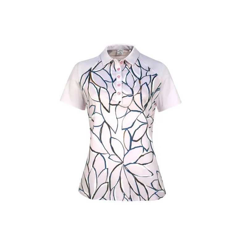 Callaway Linear Floral SS Polo