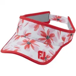 FJ Ladies Visor Floral Red