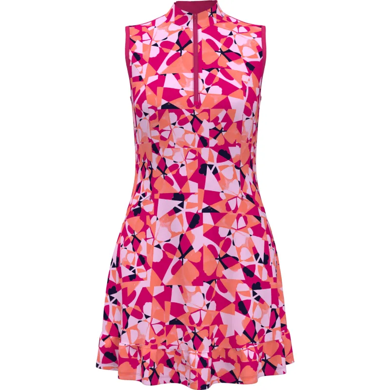 Callaway Geometric Floral Dress Pink