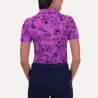 Kjus Women Enya Printed Polo S/S Foxglove/Atlanta Blue