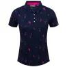 KJUS Women Enya Printed Polo S/S Blue