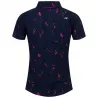 KJUS Women Enya Printed Polo S/S Blue