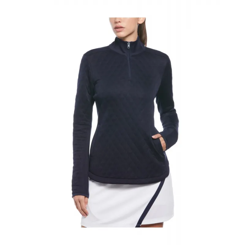Callaway LS 1/4 Zip Quilted Peacoat