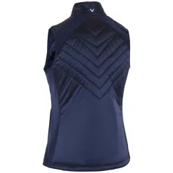 Callaway Engineered Chev Quilted Vest Peacoat