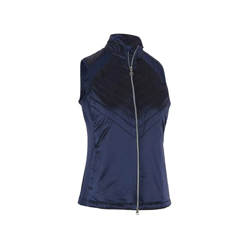 Callaway Engineered Chev Quilted Vest Peacoat