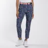 Kjus Women Ice Light 7/8 Treg Print Atlanta Blue/Limonchello