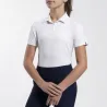 Kjus Girls Polo Self Collar S/S White