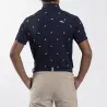 Kjus Boys Golfer Polo S/S Atlanta Blue/Kjus Orange
