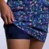 Kjus Women Ice Printed Skort Atlanta Blue/Limoncello