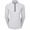 FJ EU 1/4 Zip LS Sun Protect Womens White