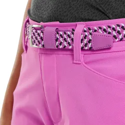 FJ Braided Belt Black/White/Berry