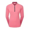 FJ EU 1/4 Zip LS Sun Protect Womens Pink