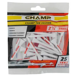CHAMP bamboo tees 25 ks - 54mm