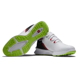 FJ Juniors White/Black/Lime